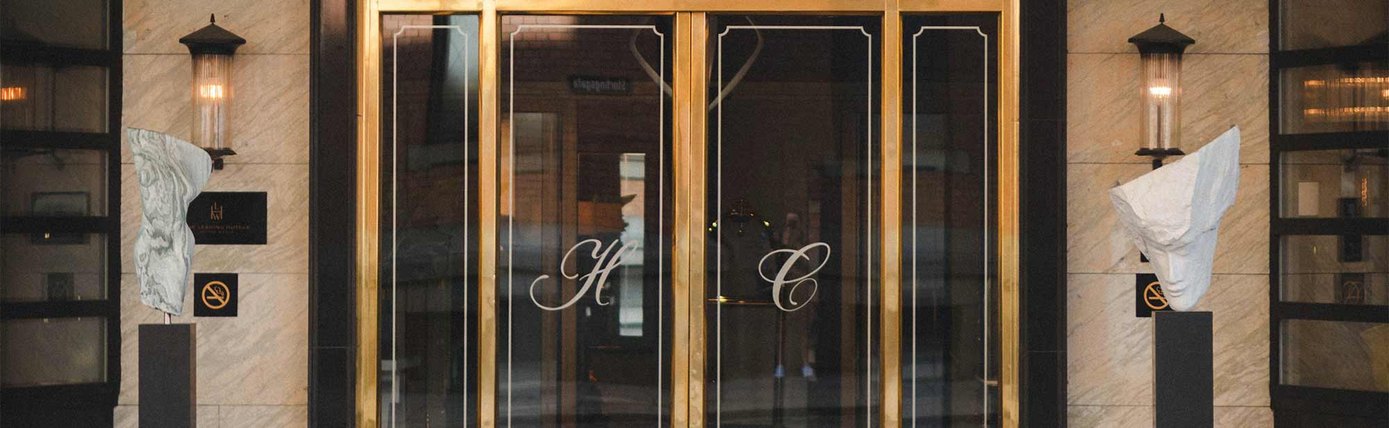 Sculptures at Hotel Continental